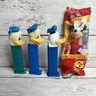 Disney Donald Duck Pez Feet Lot Of 3 Vintage Austria Hungary   Mickey Pez Sealed