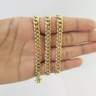 Real 14kt Pure Yellow Gold 6 Mm Miami Cuban Link Chain 22 