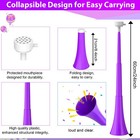 Hongdouo Collapsible Stadium Horn 24 Inch Vuvuzela Plastic Cheering Purple 