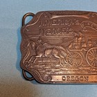 Tiffany   Co America s Heroes Fire Dept Oregon Horse-drawn Wagon Belt Buckle