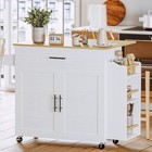 New Kitchen Island With Storage  Rolling Kitchen Island On Wheels With Drop Leaf