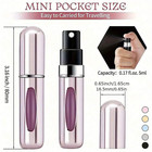 3pcs Perfume Atomizers 5ml     Travel Spray Bottles For Fragrance Cosmetics