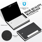 Metal Pu Leather Pocket Card Holder - Slim Business Id Credit Card Case Wallet