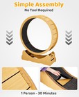34  Large Cat Treadmill For Indoor Natural Wood Cats Exerciser Wheel Toy