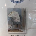 Simply Shabby Chic Floral Embroidered Laundry Bag Vtg 2006 White Pink 29x16 New