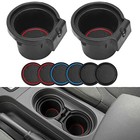  2 Pcs Cup Holder Inserts Replacement 2 Cup Holder Inserts  6 Liners Coasters