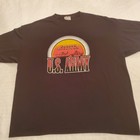 Vintage Us Army Military T Shirt Men Xl Warren Michigan Mi Usa Hanes 90s Black 