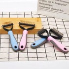 Professional Pet Grooming Tool 2 Sided Undercoat Dog Cat Shedding Comb Brush Pet