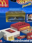 Hot Wheels Sto   Go - Mcdonald s Drive Through Window With Menu - Blue Car 1995