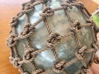 Vintage Glass Fishing Float Marked           Japanese 30cm With Damage And Wear Jp
