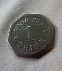 Vintage Bar Or Saloon Trade Token Limit Saloon Amador City Cal John Torre Prop 