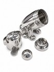 Pottery Barn Bulldog Cocktail Martini Shaker Mixer Stainless Steel Scarce Bar