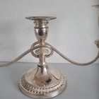 Vintage Viners Of Sheffield Alpha Plate Candelabra  33cm Wide 19cm Tall  Stamped