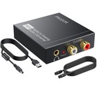 192khz Digital To Analog Audio Converter Dac  Optical Spdif To Rca   3 5mm Adapt