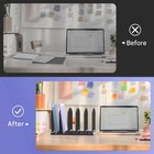 File Organizer For Desk 5-section Mesh Vertical Holder Desktop Sorter Folder Usa