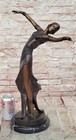 Hand Made Genuine Bronze Sculpture Art Deco Dancer By Chiparus Figurine Decor