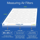 20x25x1 Pleated Merv 12 Air Filters 6 Pack   Actual Size  19 1 2 X 24 1 2 X 3 4 