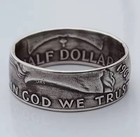 Half Dollar Franklin Coin Ring 1961 Sizes 6-13