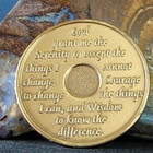 Alcoholics Anonymous Aa 6 Year Bronze Medallion Coin Chip Token Sobriety Sober