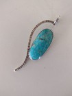 Navajo Sterling Silver   Turquoise Statement Pendant - Signed - Nice Piece 