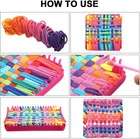 Weaving Loom Loops Kit 96 Pcs 12 Colors 7in