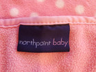 Northpoint Baby Blanket Pink White Polka Dot Blanket Soft Plush Security Lovey