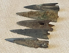 5 Ancient Roman Bronze Arrowhead 1st - 2nd Century Ad  ff1 