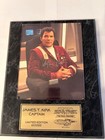 William Shatner Captain Kirk Hand Signed Star Trek Plaque Photo Limited Edition 