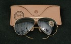 Never Worn Vintage 62mm Ray-ban Bausch   Lomb Shooter Aviator 1 30 10k Gold Go
