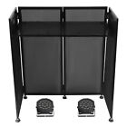  Dj Event Facade White black Scrim Metal Frame Booth 20 x40 table Station 2 Lamp