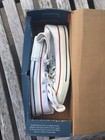 Women   s Vintage Converse Chuck Taylor All Star Made Usa Shoes Off White Size 4