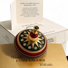 Estee Lauder Pleasures Spinning Top Solid Perfume Compact Enamel Crystal Mint