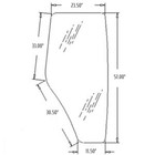 R198625 Cab Door Glass Rh Fits John Deere Models  5083e 5100e 5225 5420 5603
