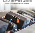 8pack Luggage Tags For Suitcases With Name Id Card  Silicone Backpacks