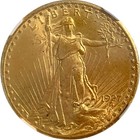 1927  20 Gold St  Gaudens Double Eagle Ngc Ms 63