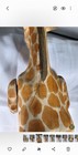Vintage Wooden Giraffe Figurine  Articulated Shelf Sitter Handcrafted