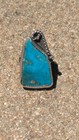 Large Navajo Sterling Silver State Of Nevada Carved Turquoise Large Ring Sz 11