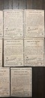 1910 T73 Hassan Cigarettes Indian Life In The  60s Tobacco Cards Lot Of 11 Diff   