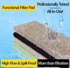 4-in-1 Aquarium Filter Pad Set  Activated Carbon   Ammonia Remover     Fast Ship