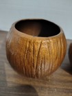 Trader Vic s 1970 Vintage Coconut Tiki Mug Pair Ceramic  4  X 4 25  Original