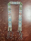 Vtg Antique Native American Indian Geometric Designs Beaded Sashes Or Belts