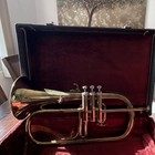 Couesnon Flugelhorn Brass Lacquered Gold 3-valve With Case   Mouthpiece
