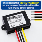 12v   24v Continental Tr7422u-or 24 Volt  Truck Radio Mp3 Wma Usb Fm