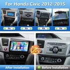 Android 13 Car Stereo Radio For Honda Civic 2012-2015 Carplay Gps Wifi W camera