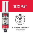 Jb Weld Plastic Weld Quick Setting Epoxy Syringe Bonder Repair Glue Clear