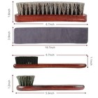 4-piece Horsehair Shoe Brush Shine Kit  Horse Hair Brush For Leather  