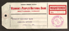  992 U s  Capitol Building And Prexie  807  829  832 Registered Bank Parcel Tag