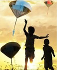 4pack Tangle Free Throwing Toy Parachute Man With Large Parachutes  4 Colors