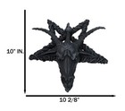 Ebros Baphomet Head On Inverted Pentagram Star Hanging Wall Decor Plaque 10 5  W