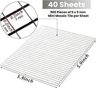 36000 Pieces Mirror Mosaic Tiles  5 X 5 Mm Self Adhesive Mirror Stickers